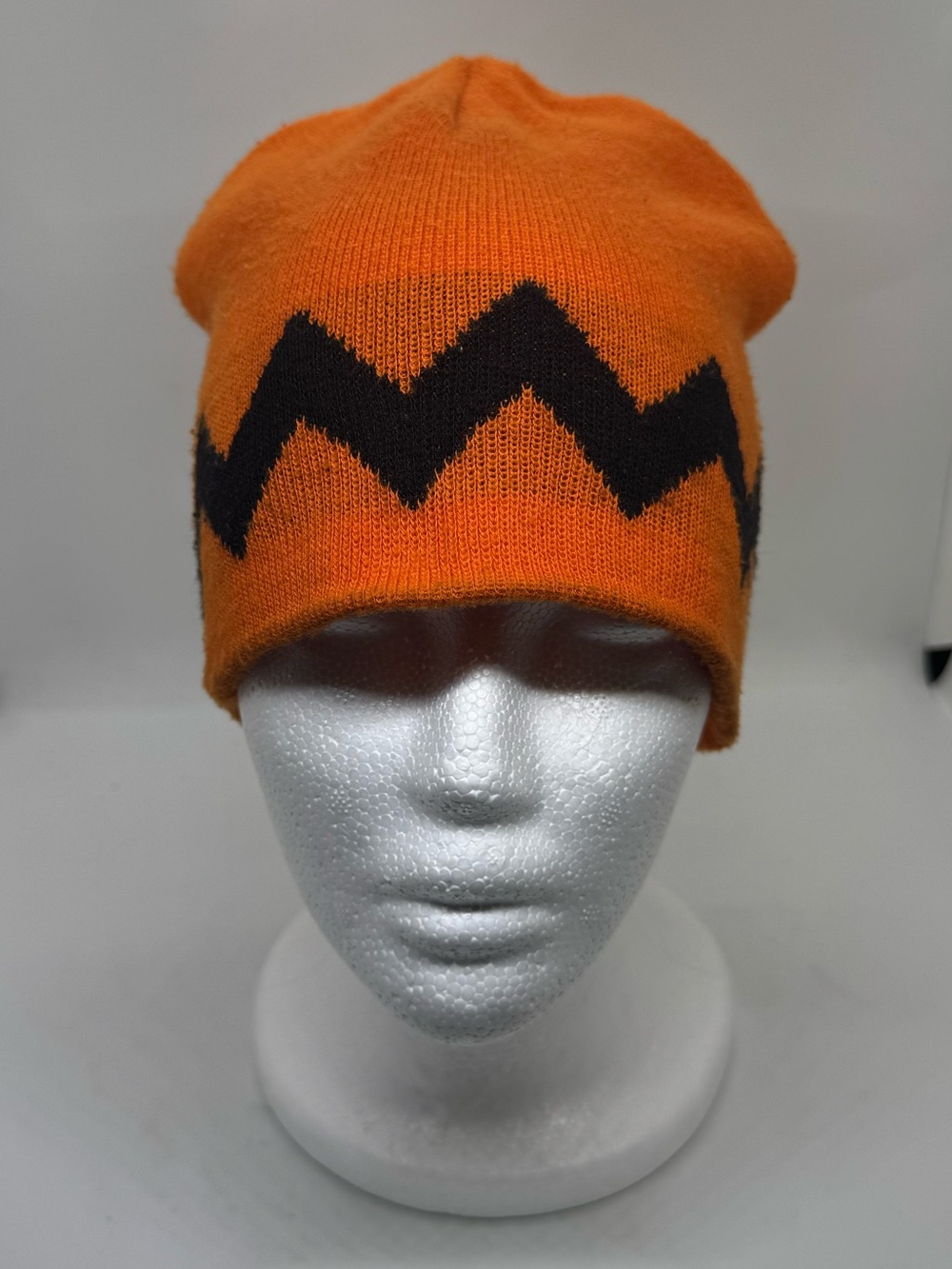 Goorin Brothers Orange Charlie Brown Zig Zag Knit Beanie Hat